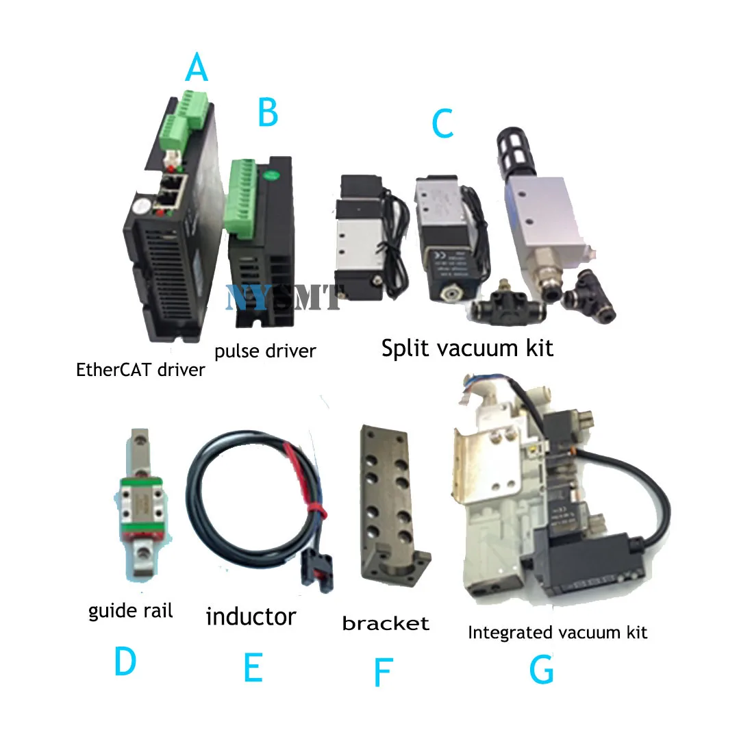 SMT Accessory Split Vacuum Kit Integrated Vacuum Kit Guide Rail Inductor Bracket Pulse Driver Automation Equipment Mount Module