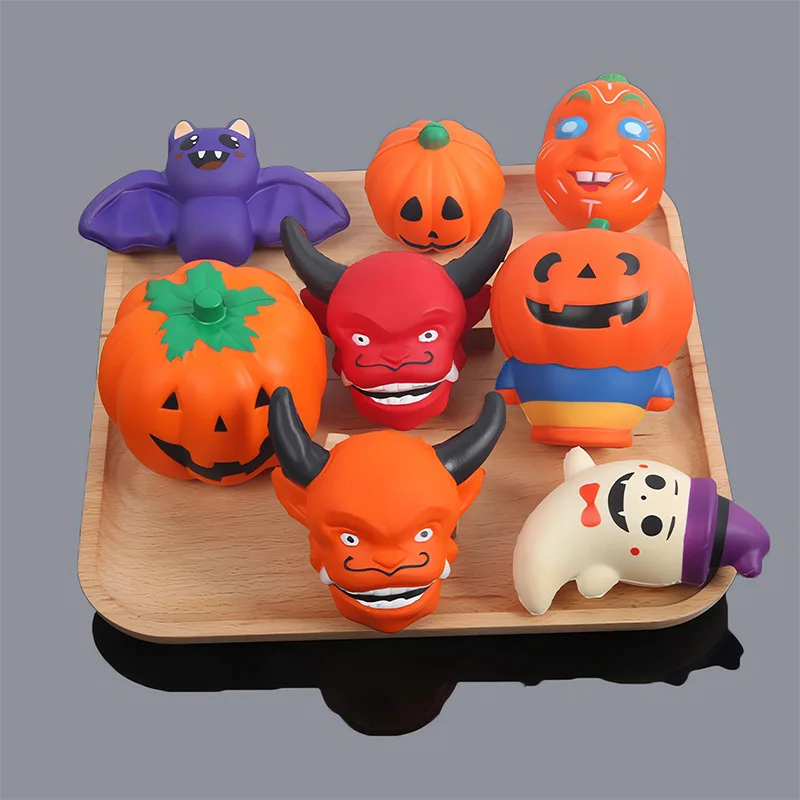 

Моделирование Хэллоуина, призрак, тыква, летучая мышь, серия, игрушка из искусственной кожи с медленным отскоком, детская игрушка для снятия стресса, сенсорная игрушка, украшение на Хэллоуин