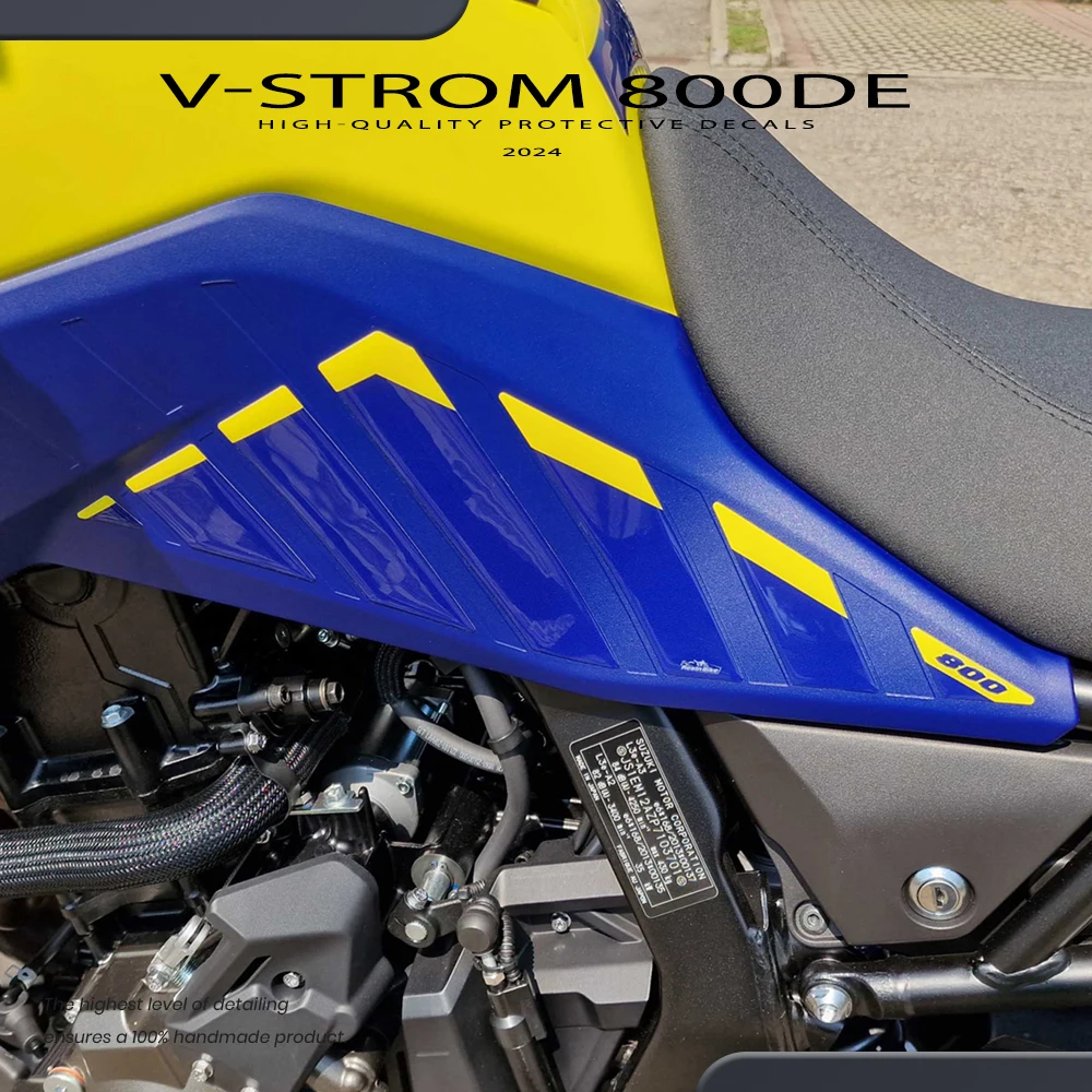Tank Pad Motorcycle Accessories 3D Epoxy Protection Sticker Decal Kit For V Strom 800 DE 2023 2024 2025