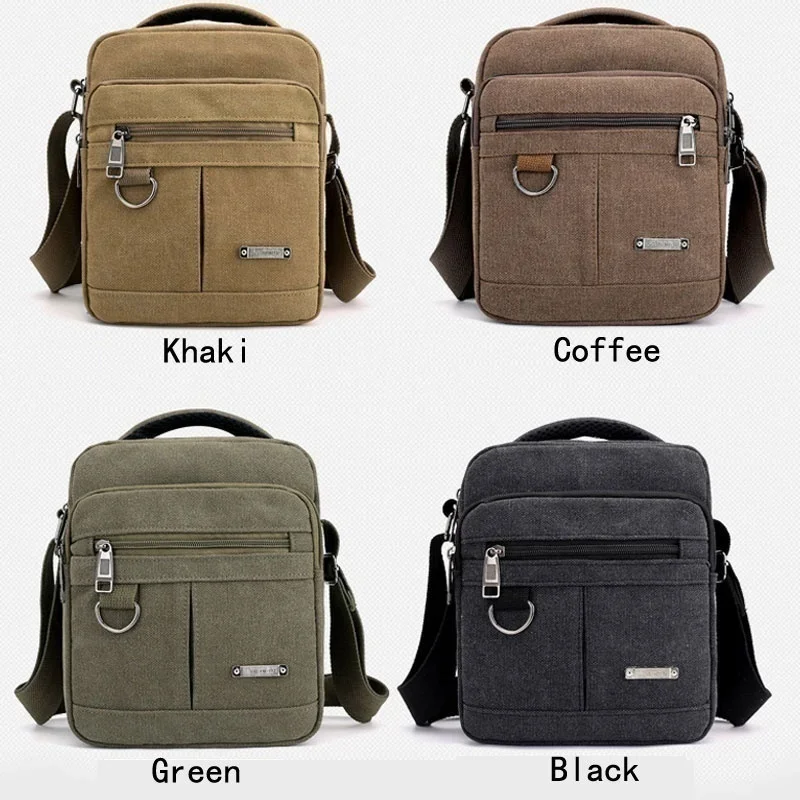 New Mens Fashion Canvas Bag Casual Handbag Shoulder Bag Messenger Bag