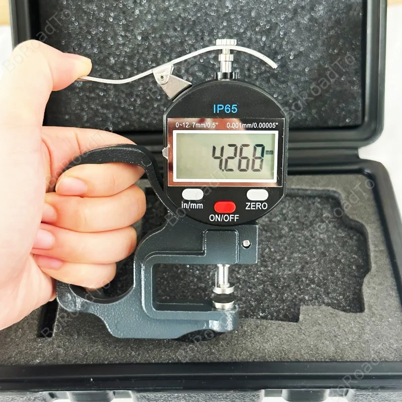 Medidor de espesor Digital de 0-12,7mm, micrómetro, calibrador de 0,001mm