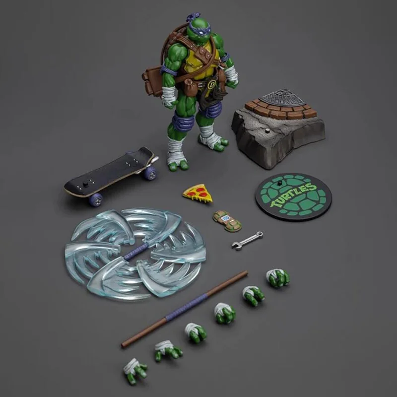 

New Tmnt Joytoy 1:18 Action Figure Leonardo Raphael Michelangelo Donatello Movability Model Collectible Boys Toy Gift Ornament