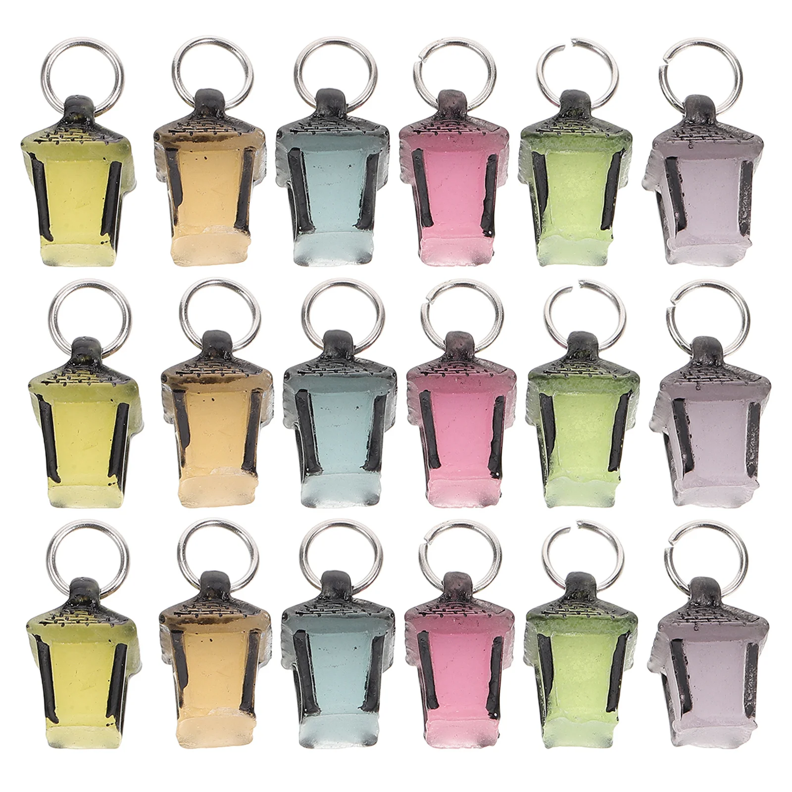 

30Pcs Night Glow Micro Landscape Decorations - Mini Resin Lanterns for Dollhouse Lighting, Christmas Crafts, Fairy Garden