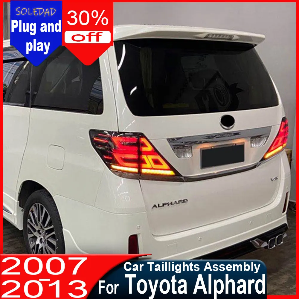 

For Toyota Vellfire Alphard 2007 2008 2009 2010 2011 2012 2013 Full LED Tail lamp Rear Car Lamp Tail Lights Car Taillights