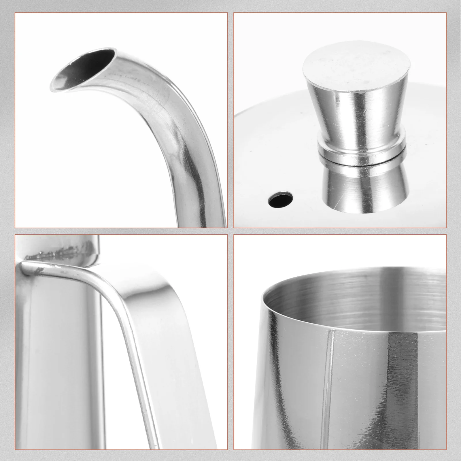 

Coffee Pot Stainless Steel Drip Coffee Kettle Long Spout Ergonomic Handle Anti-Scald Stovetop Water Kettle For Home