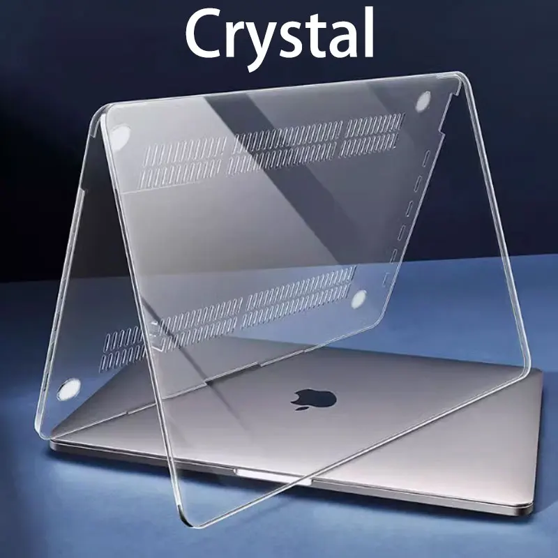 Crystal Clear Laptop Case For Macbook Neo 13 A3404 2026New A2485 Air Pro 13 14 15 16 M1 M2 M3 M4 M5 Chip For MacBook Accessories