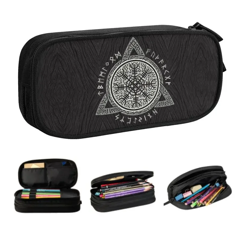 

The Helm Of Awe School Pencil Case Girl Boy Large Capacity Pencil Pouch Students Stationery