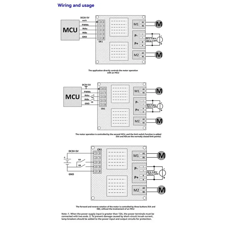 [NEWA64Z!】 Surplus L298N 12V/24V 12A 2CH DC Brushed Motor Driver Surpass Module 300W Motor Controller