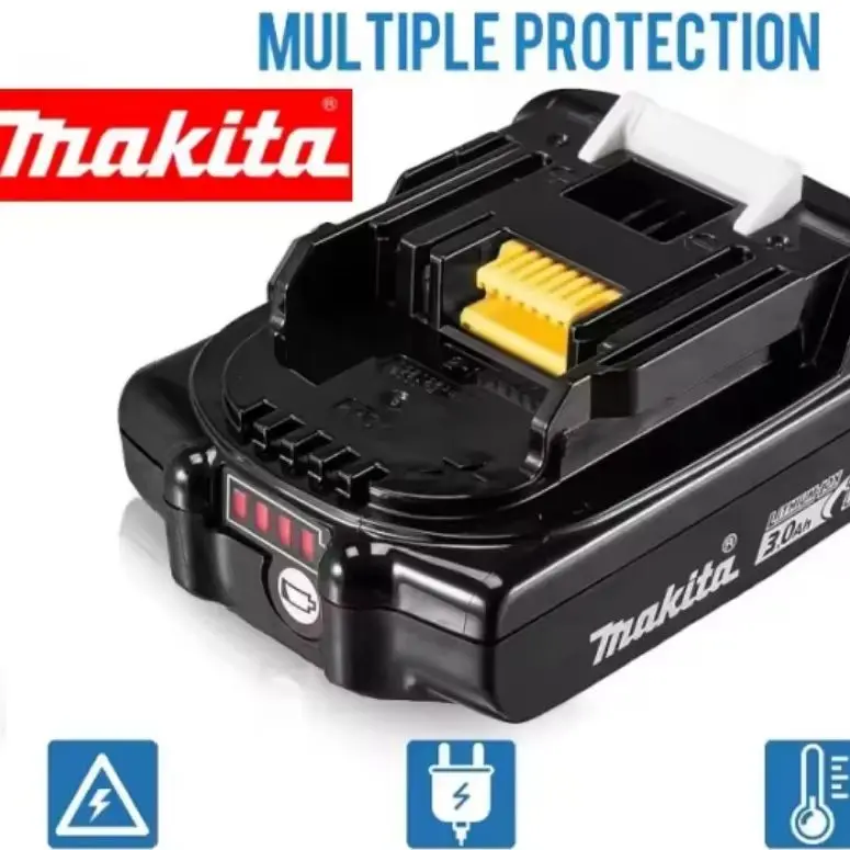 

Makita Original 18V 3.0Ah Lithium Battery BL1830B BL1850B BL1850 BL1840 BL1860 BL1815 Compatible Power Tool Replacement 3000mAh