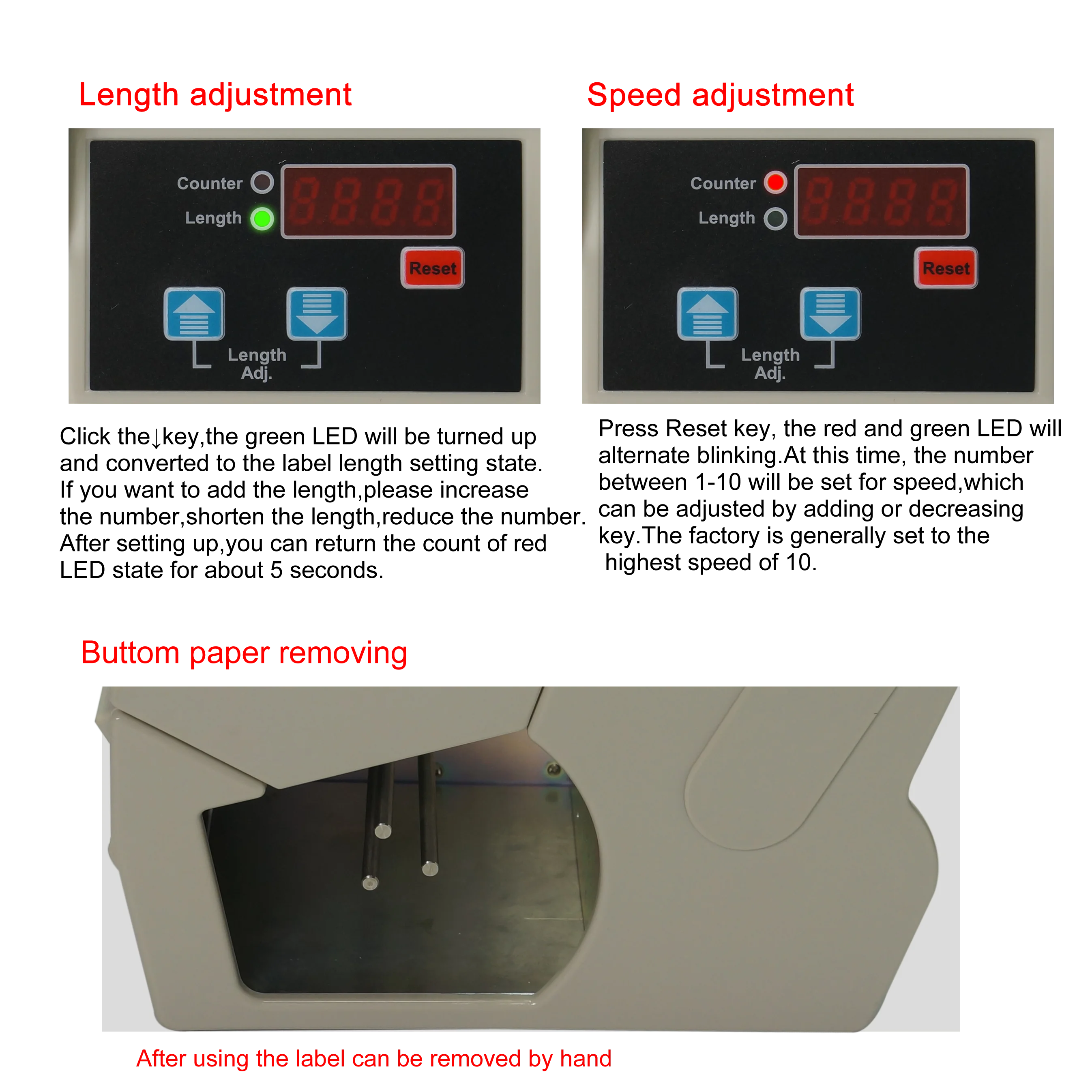 AL X130 130mm High quality Automatic Label Stripping Dispenser Machine for Self-adhesive Labels/Bar Codes auto Peeling