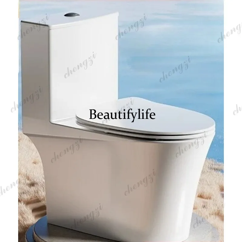 Household ordinary toilet siphon type high-impact deodorant and water-saving ceramic toilet