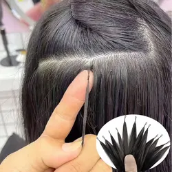 Feather Line Virgin Hair Extensions 100% Human Hair Extensions Long Straight 18-28inch Feather Hair Extensions 50-200pcs/Lot