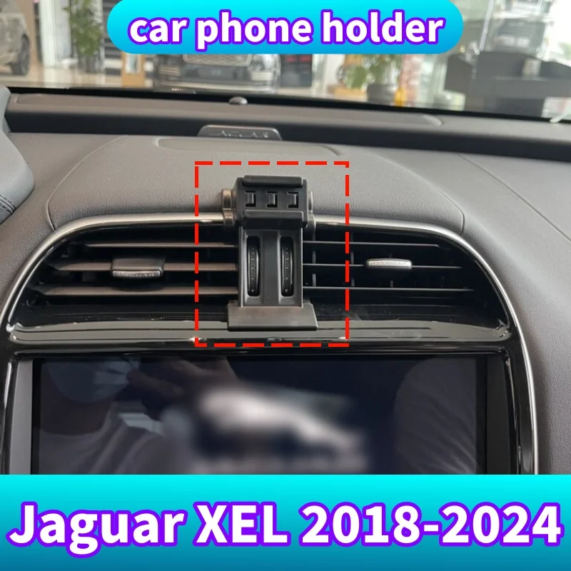 Precisely Fitted Car Phone Holder & Fixed Base for Jaguar XEL 2018‑2024, No Obstruction To Driver's View After Installation