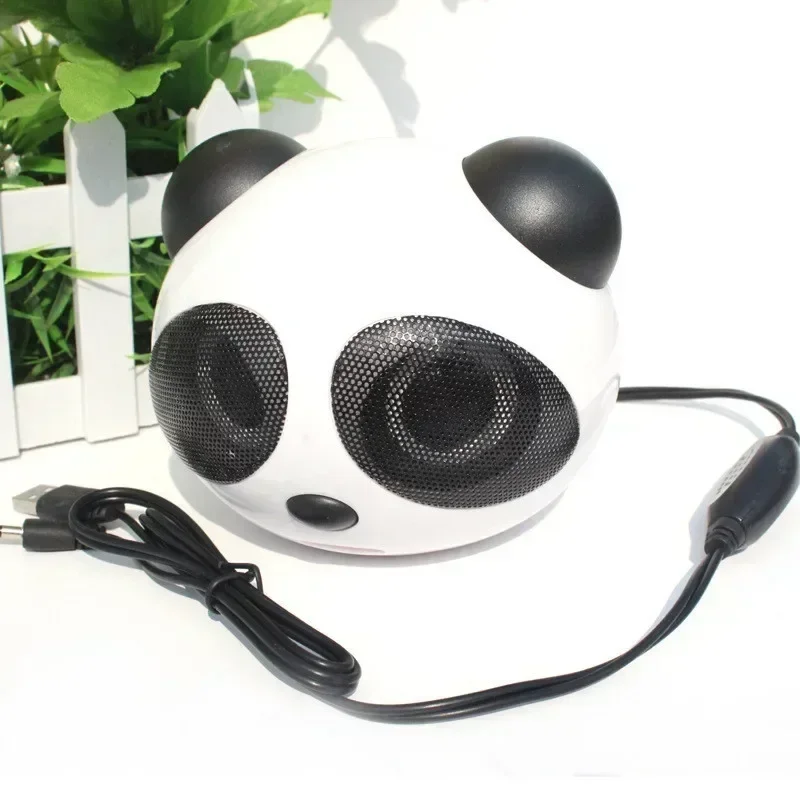 Speaker Mini Panda Desktop Laptop Kartun Audio Hiburan Subwoofer Bluetooth Multimedia Desktop Speaker Kecil Kantor Rumah