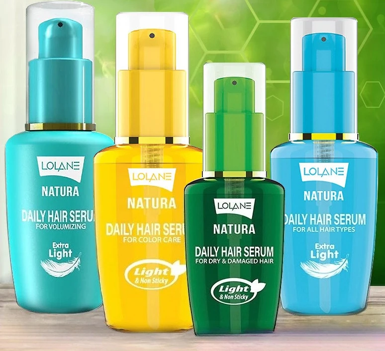 

Thai LOLANE Hair Oil 50ml, Leave-In Olive & Hyaluronic Acid Repair, Smooths & Tames Frizz, Portable