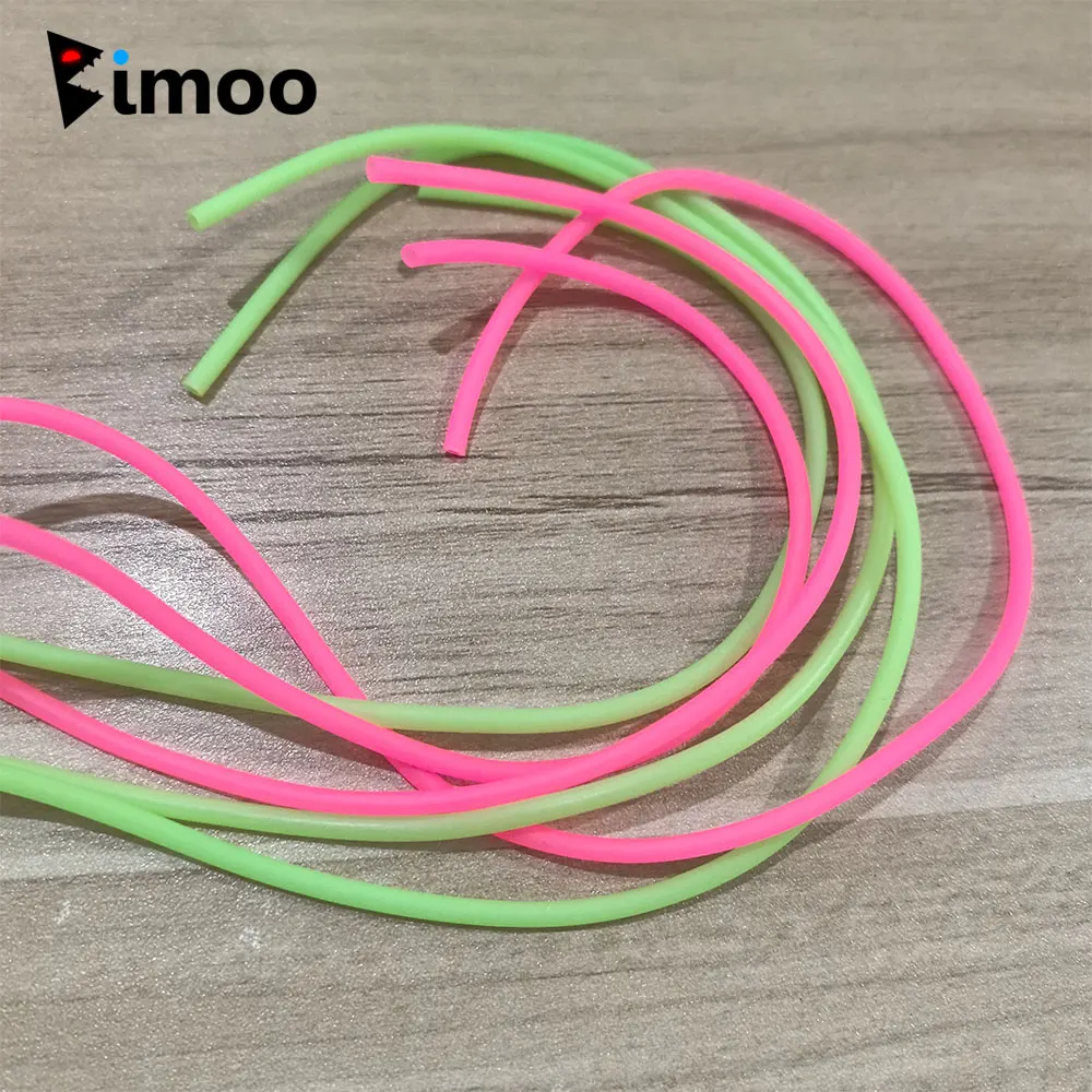 

Bimoo 1/2Packs 3mm Soft Luminous Fishing Tube Material Tuna Snapper Marlin Trolling Lure Sea Fishing Rigs Fishing Accessories