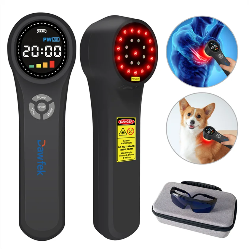 

Dawfek Lllt Low Level Laser Therapy Device 660nm*16+810nm*4+980nm*4 Laser Treatment for Rheumatoid Arthritis Ulcers Pain Relief