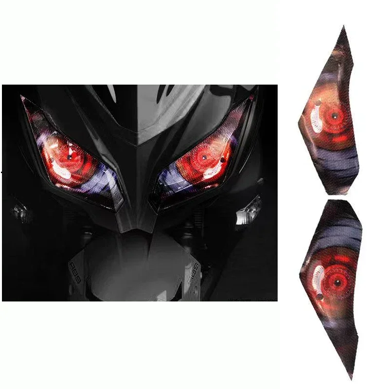 Motorcycle Headlight Sticker Decal Front Fairing Headlamp Eye Guard Sticker For Kawasaki Ninja Headlight Sticker NINJA250/300