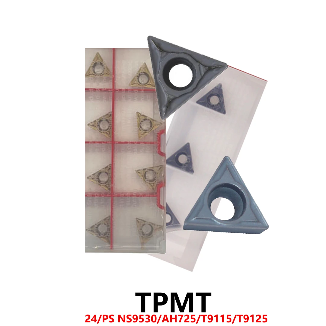 

Оригинальные твердосплавные вставки TPMT090204 TPMT090208 TPMT110304 TPMT110204 TPMT16T304 TPMT16T308 24 PS NS9530 T9115 TPMT Токарные инструменты