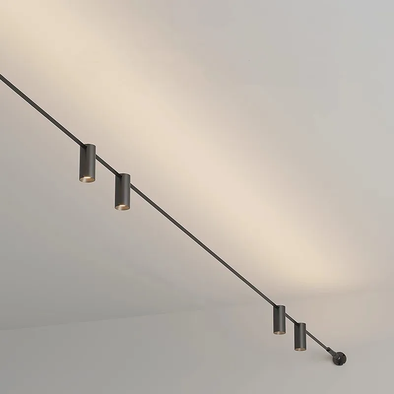 Modern Stylish LED Home Ceiling Light Long Skyline Steel Strip Luminous Linear Lamp for Living Room Home Decoration Chandelier