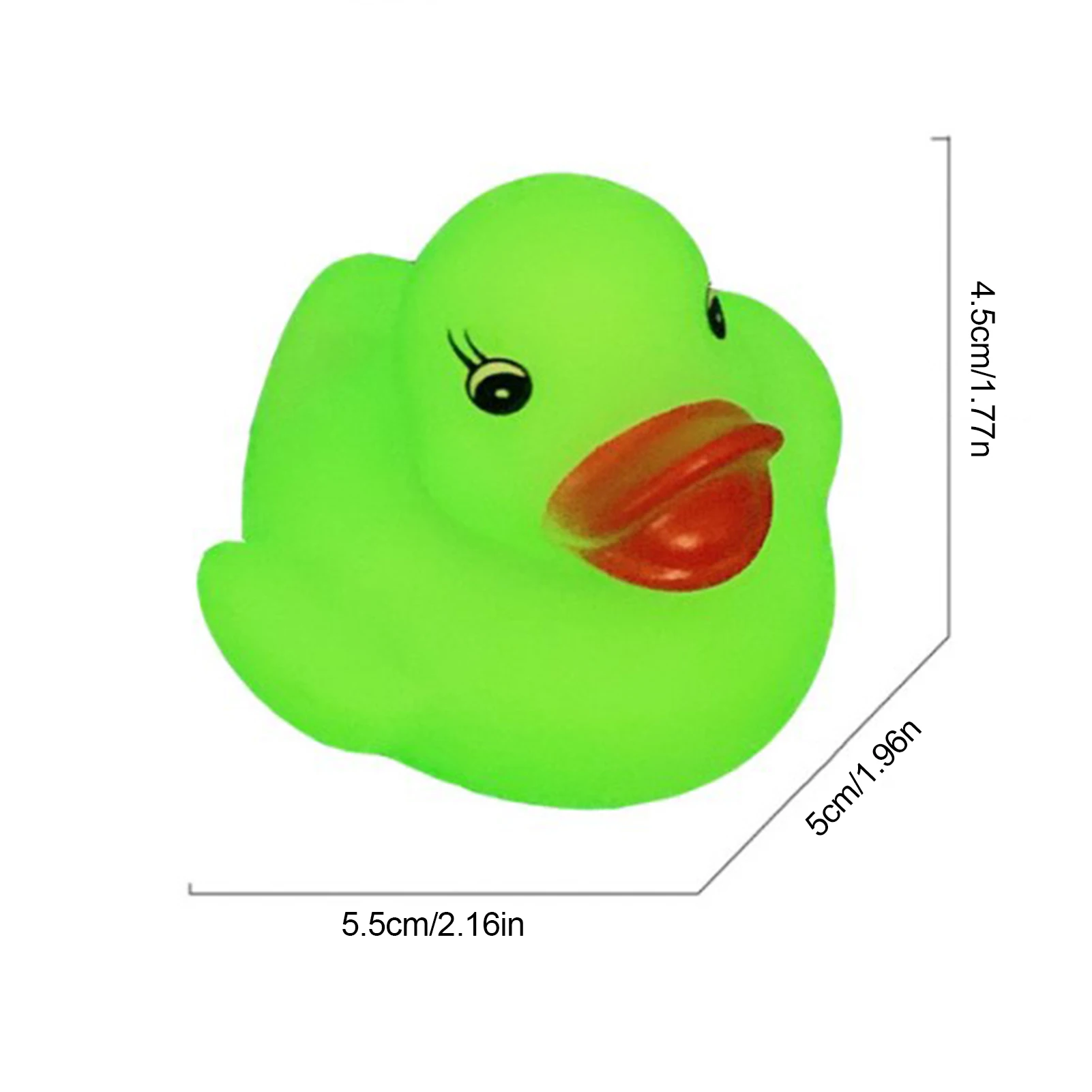 Green Rubber Duck Glow In The Dark Bath Toy 12 Pcs Glowing Rubber Ducks Float And Squeak Small Green Luminous Rubber Ducks Bath