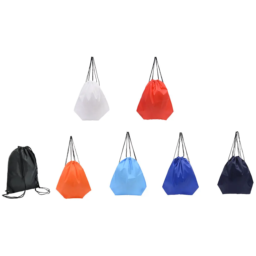 Sac à dos de sport en polyester imperméable, taille et options de plusieurs couleurs, sac de sport personnalisé, noir