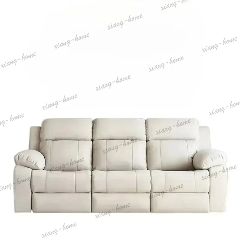 Luxury Armrest Beige Electric Sofa Design Italian Apartments Loveseat Recliner Sofa Oversized
