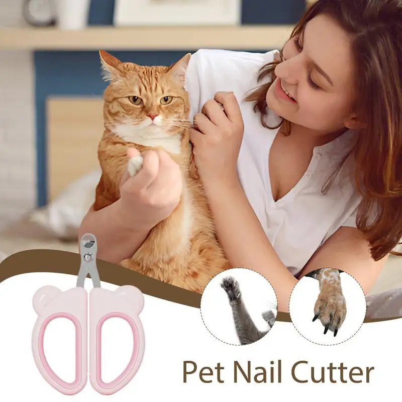 Professional Pet Nail Clipper with Non slip Handle Claw Grooming Scissors for Small Dogs Cats Scissors Clippers for Animal Cats