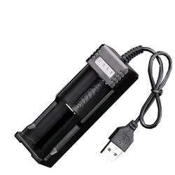 Universal USB Smart Single Slot Charger 18650 Lithium Charger for Flashlight Toy 18650 14500 26650 3.7V-4.2V Lighting Power Bank