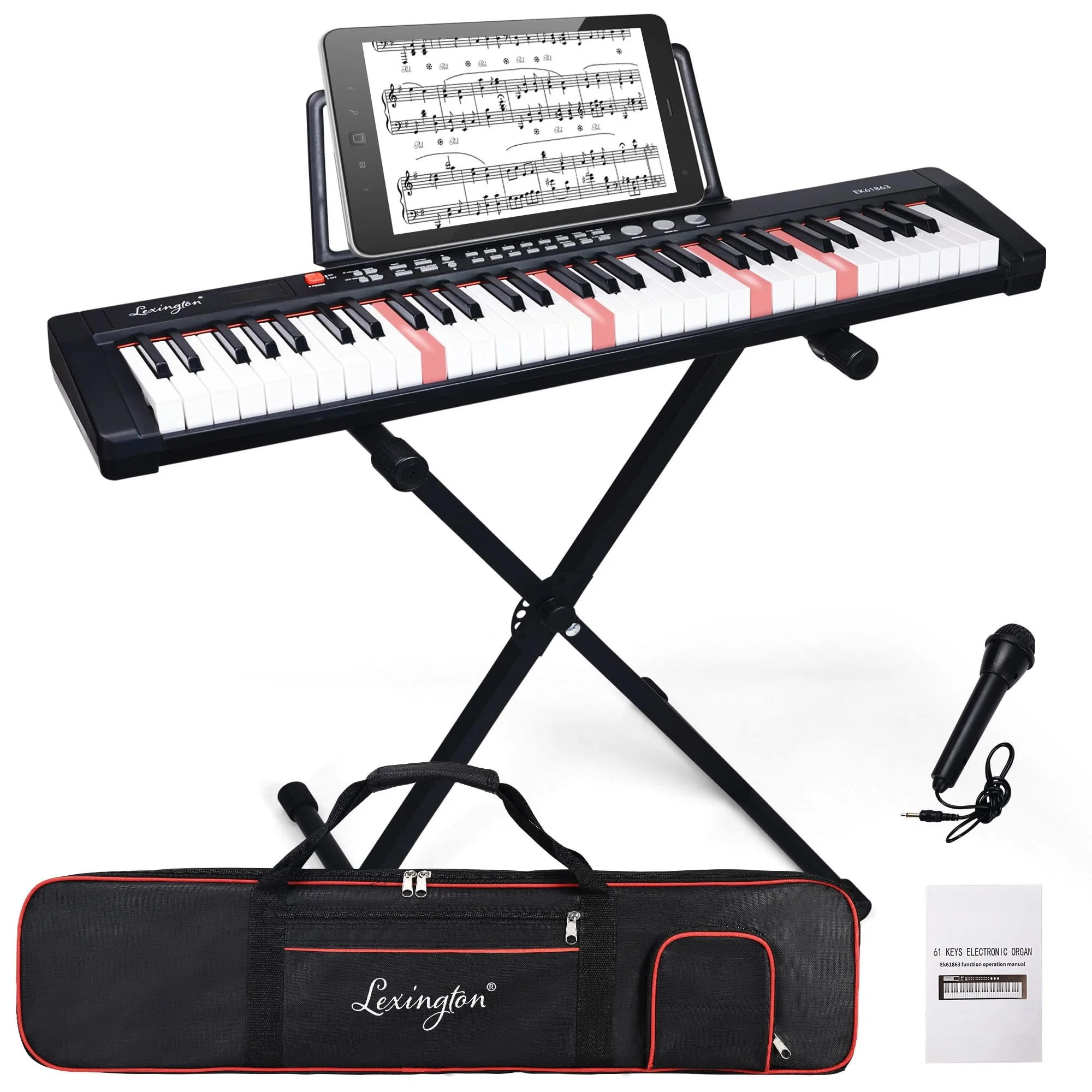 

Lexington 61-Key Electronic Keyboard Piano Set – Ideal for Teens, Adults, Home Learning, Parties & Family Entertainment