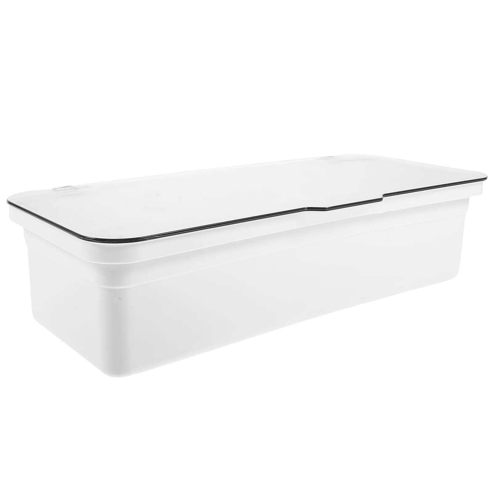 

Cutlery Storage Box Plastic Chopstick Drainer Transparent Organizer Utensil Container Draining Rack Tableware