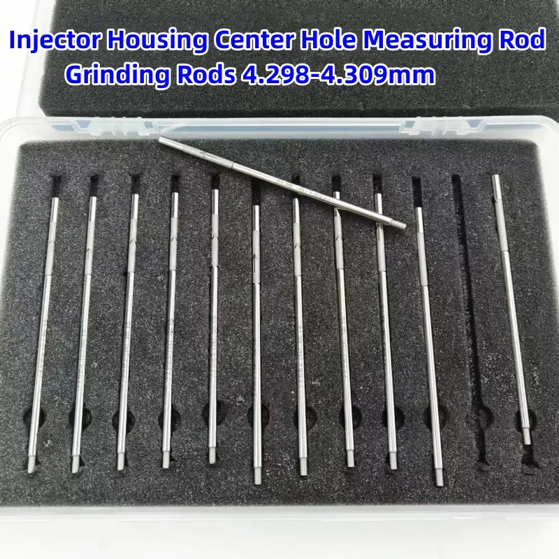 

12Pcs CRIN Injector Housing Center Hole Measuring Rod Grinding Rods 4.298-4.309mm For Denso