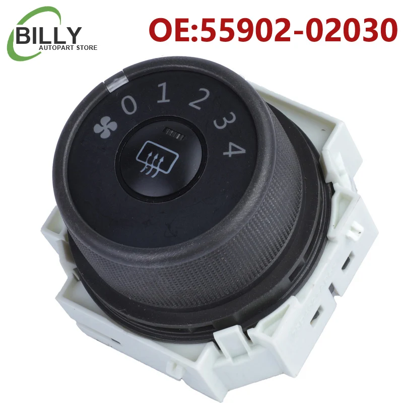 YAOPEI 55902-02030 5590202030 Air Conditioning AC Switch Button for Toyota Corolla Matrix 2009 2010 55902-12100 55902-02070