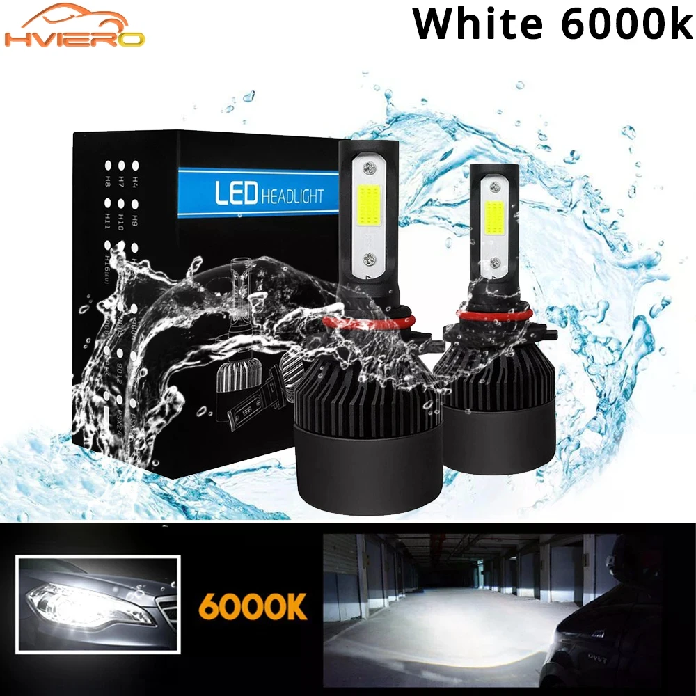 

1/2PCS Ultra Bright Car Led Headlights C6 H7 6000k White Cob DC 12V Auto Fog Lamp Daytime Running Light Brake Lamps Waterproof
