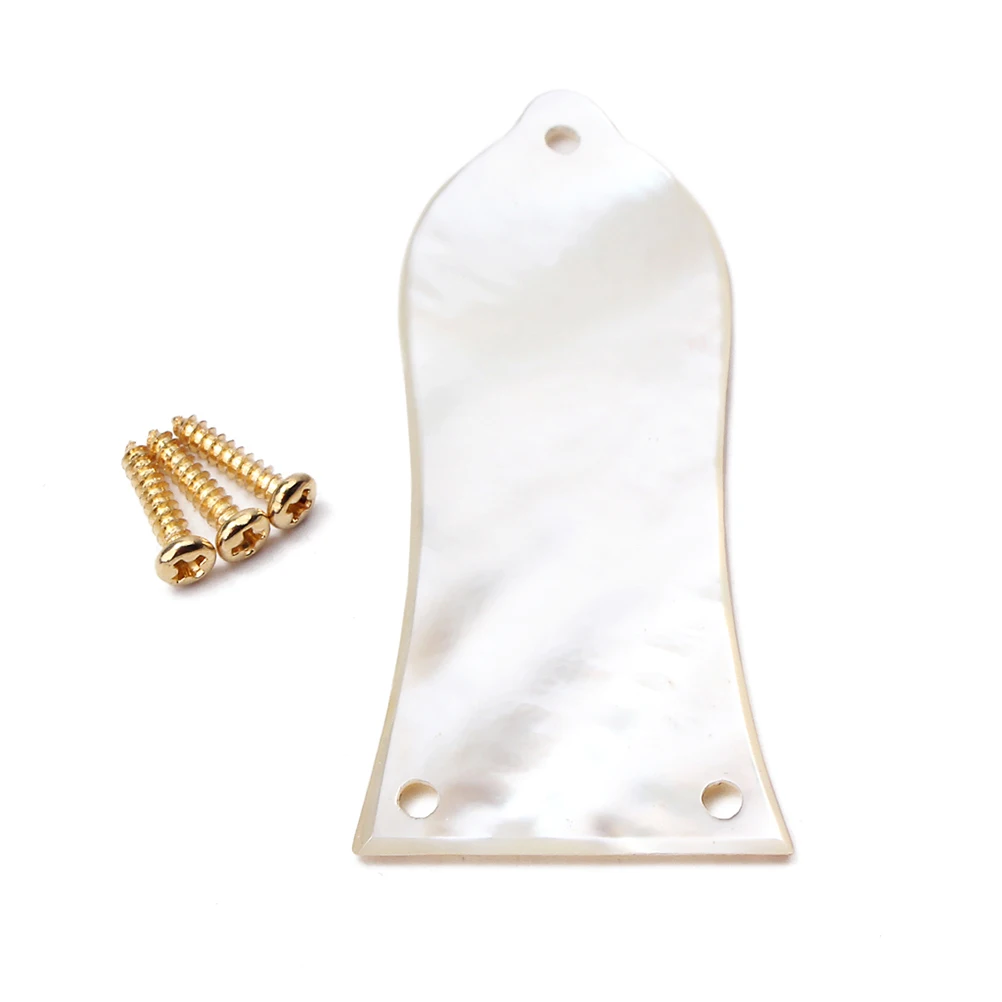 

Electric Guitar White Shell Skirt Guitars Truss Rod Covers for Part Accessories Screw