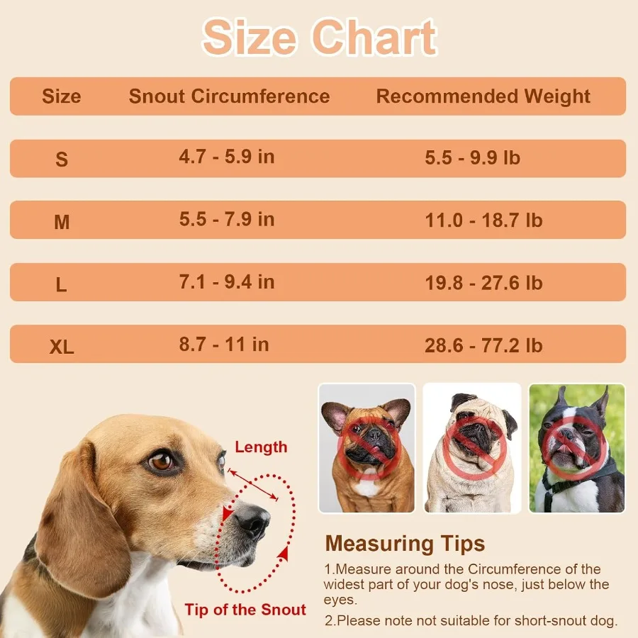 كمامة كلب للكلاب الكبيرة والمتوسطة الحجم، كمامات كلب شبكية ناعمة لمنع العض والنباح، واقي فم قابل للتنفس مع Adju