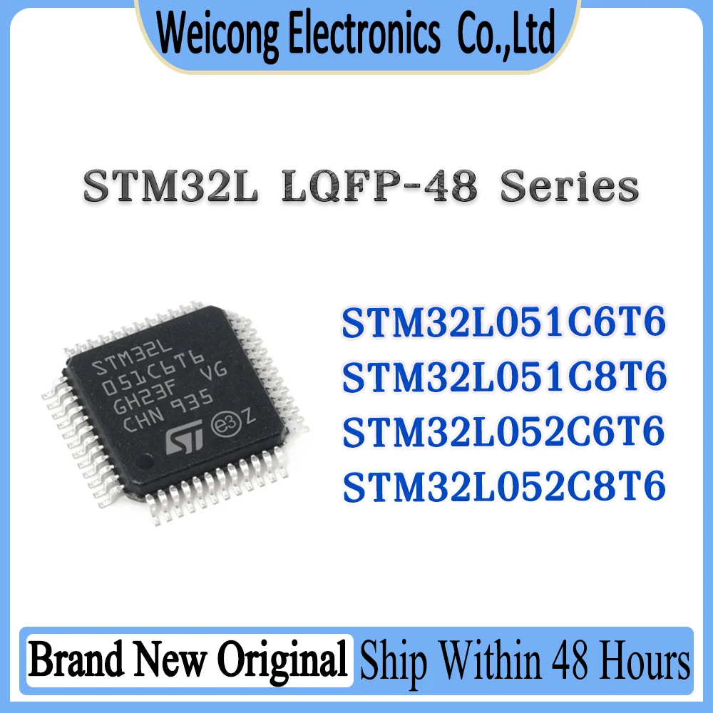 

STM32L051C6T6 STM32L051C8T6 STM32L052C6T6 STM32L052C8T6 STM32L051 STM32L052 STM32L05 STM32L STM32 STM IC MCU Chip LQFP-48