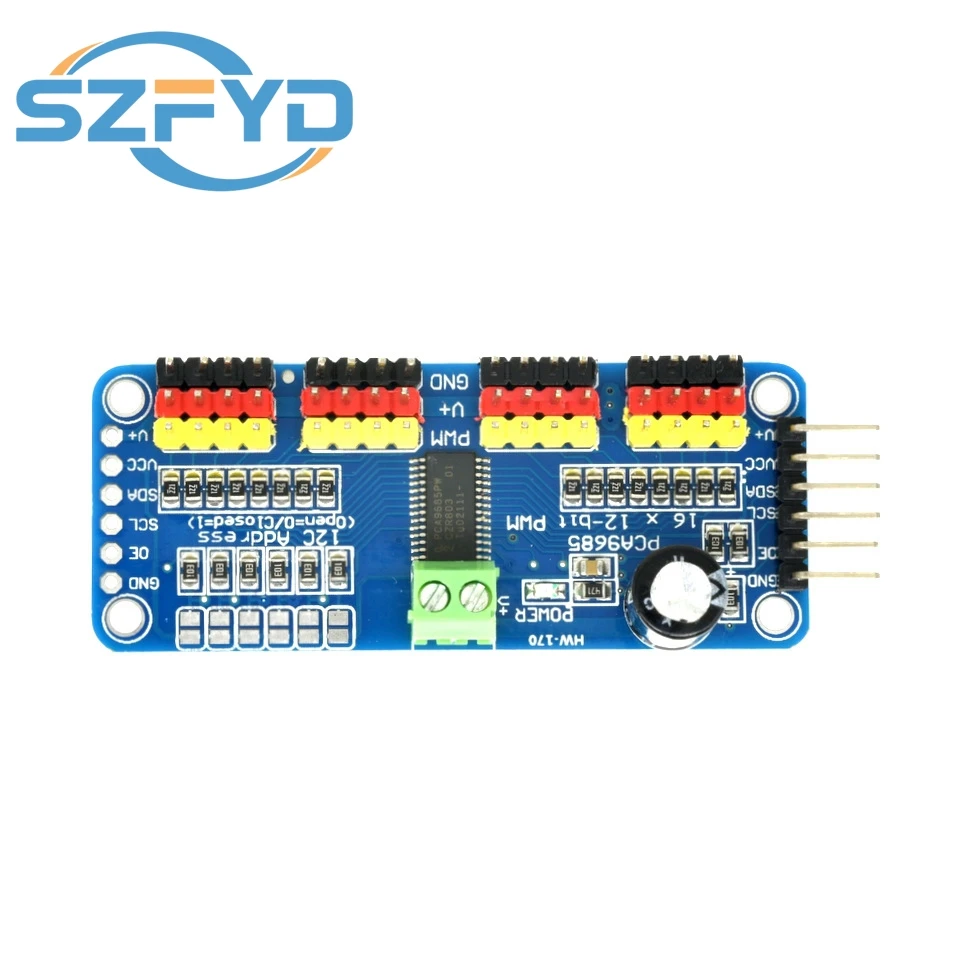 PCA9685 Controlador de servos PWM 16 canales I2C 12 bits - imagen 2