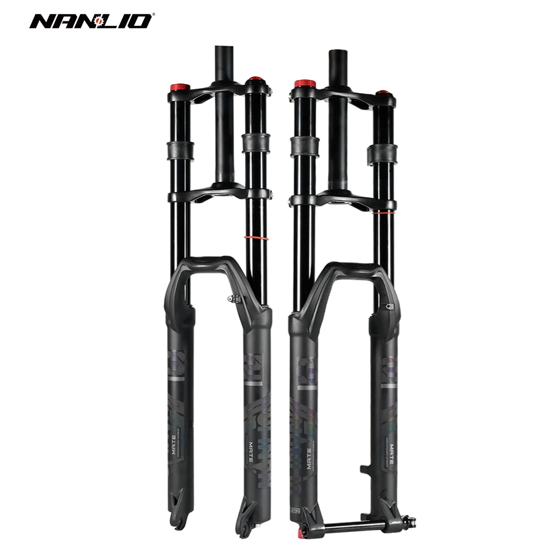 

NanLio Double Shoulder MTB Air Forks 26 27.5 29’ 150MM Super Travel Aluminium Alloy with Damping Shock Speed E-bike Fork