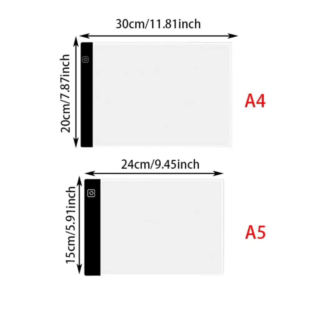 3 Level Dimmable LED Copy Board Light Tracing Box A4/A5 Tracing Light Box Drawing Copy Pad Portable Board Eye Protection