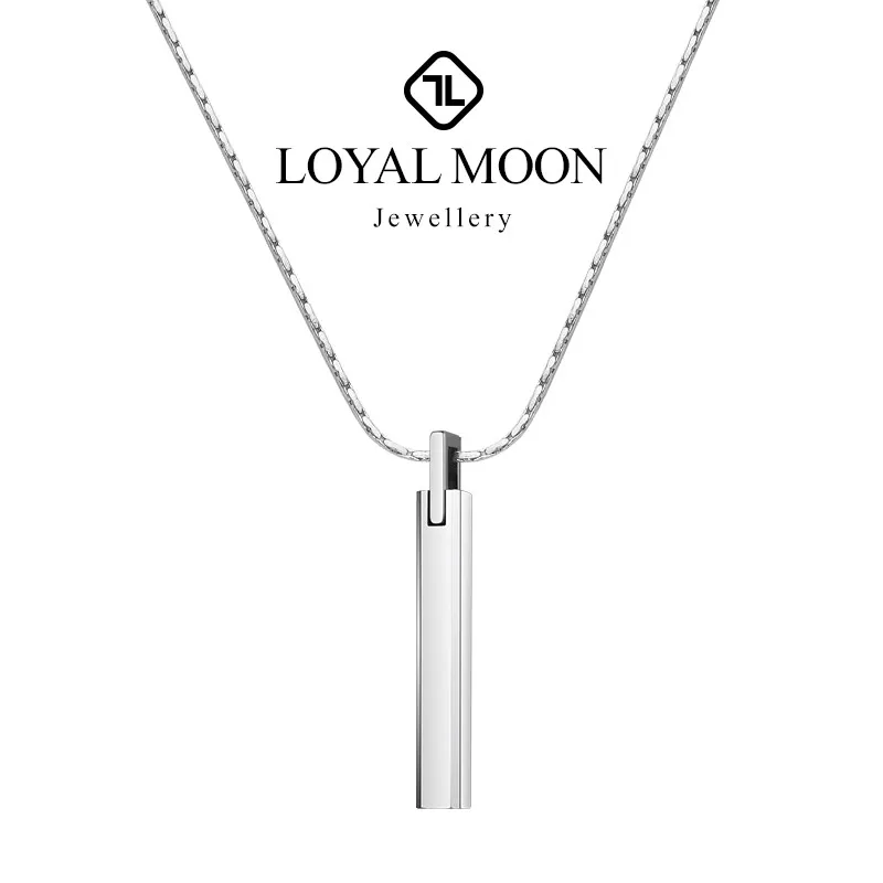 

Loyal Moon Classic Tungsten Pendants For Men And Women High Polished Scratch Proof Couples Necklace Engraving