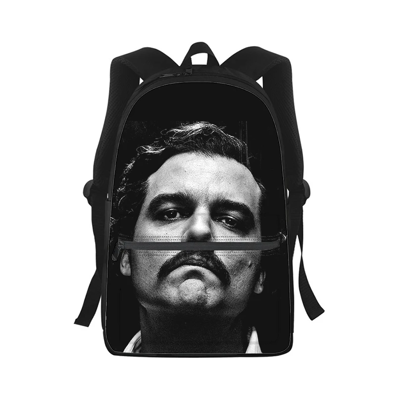 Narcos temporada hombres mujeres mochila impresión 3D moda estudiante bolso escolar mochila para ordenador portátil niños bolso de hombro de viaje