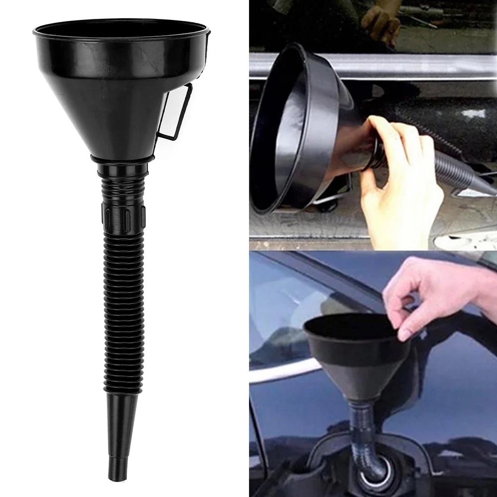 

Engine Refueling Funnel With Filter Motorcycle Car Plastic Spout Filling Funnel For Oil Water Fuel Petrol Strainer Funnels Tool