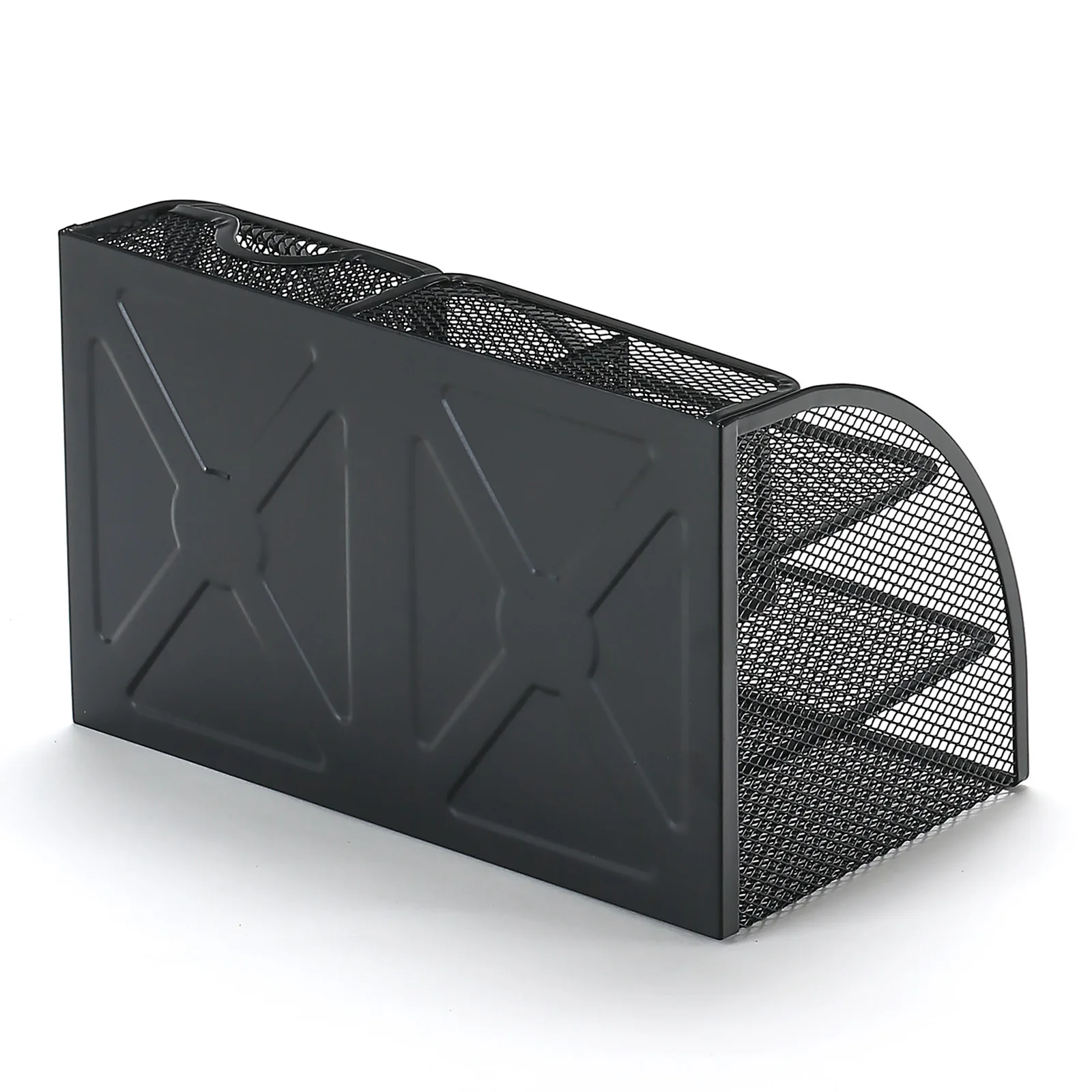 1PC Pen Holder Large Capacity Metal Desktop Storage Box for Office and School Supplies