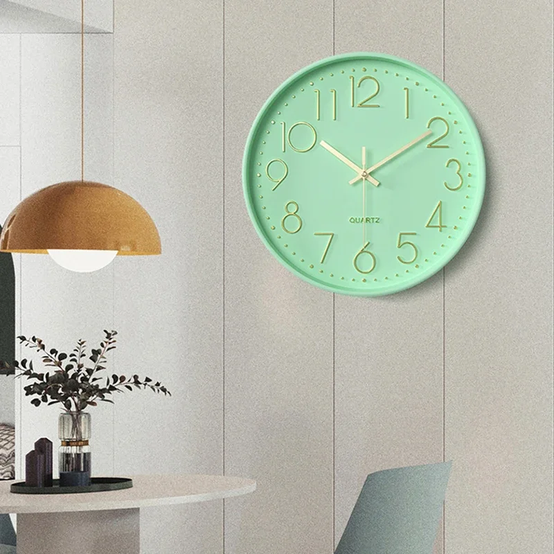 Wall Vintage Wall Clock Modern Design Needle Office Fashion Wall Clock Round Quartz Reloj Pared Decorativo Home Decorating Items