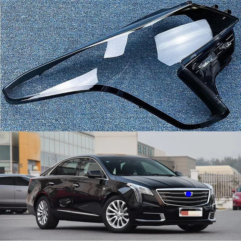 

For Cadillac XTS 2018 Car Accessories Headlamp Cover Transparent Lens Lamp Shell Masks Plexiglass Replace Original Lampshade