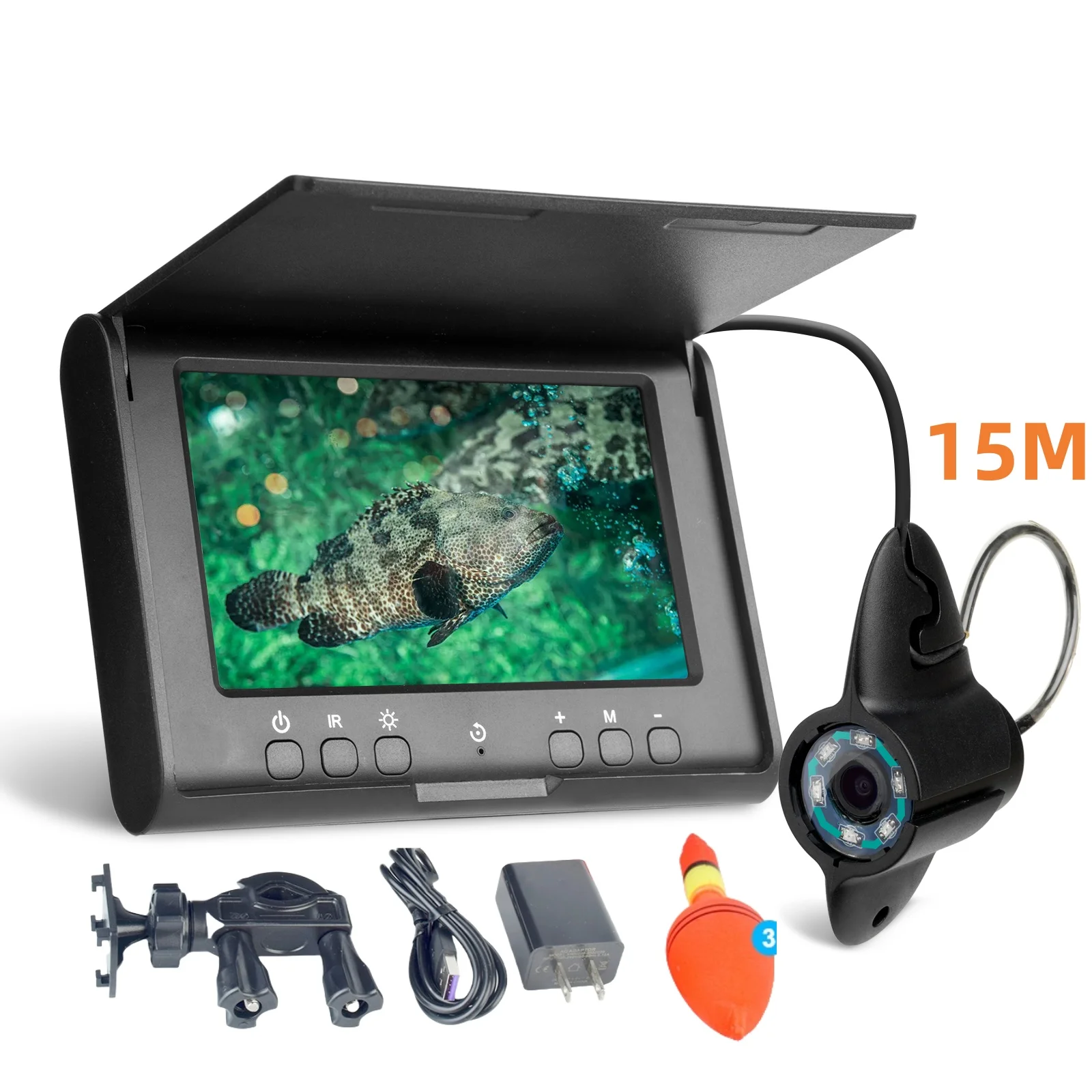 Underwater camera for fishing fish finder 720P HD 4.3 INCH Night vision fishing video camera for for winter fishing ice Sea