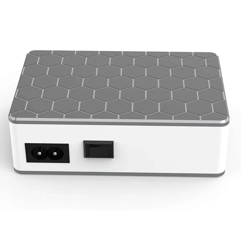 Multiple Port USB Charging Station Charger With 20W PD 2.0 Type-C USB Charger+QC3.0 Fast Charger,6-Port Charger,EU Plug image 2