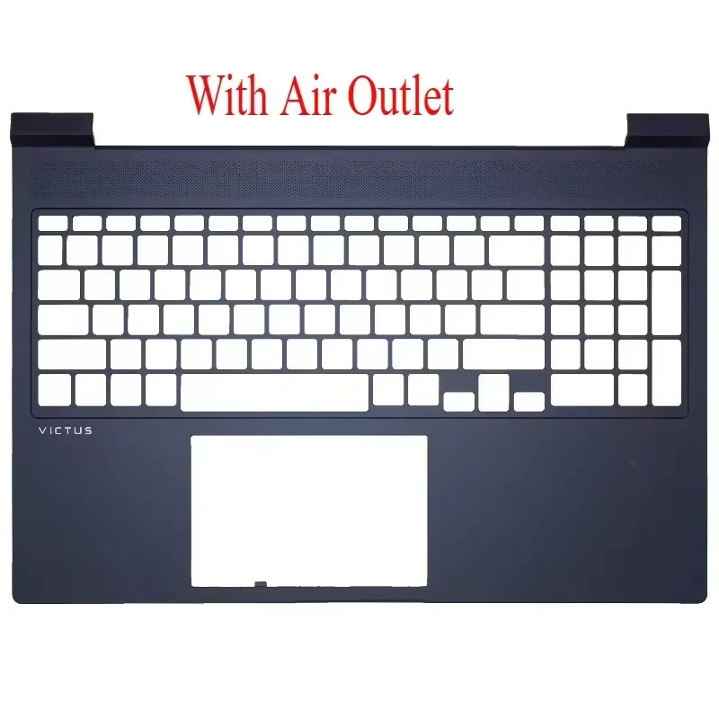 جديد لـ HP Victus 16-R 16-S TPN-C170 TPN-C169 غطاء خلفي للشاشة إطار الحافة الأمامية مسند راحة اليد غطاء سفلي غطاء علوي أسود #4