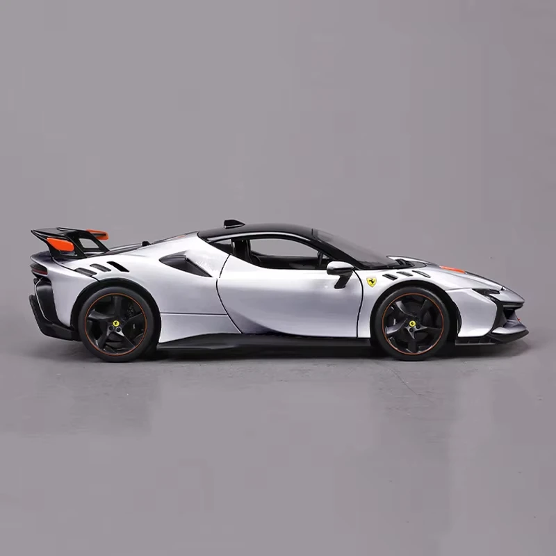 Bburago 1:18 Ferrari Sf90 Xx Stradale Bianco Automodell Legierung Miniaturdruckguss Modell Ferrari Sportwagen Modell Spielzeug Geschenk